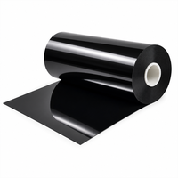 Film BOPET Noir Brillant - Opaque avec une excellente dureté de surface pour garnitures automobiles, logos et emballages de luxe