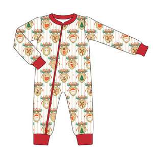 Vestiti abbinati fratelli invernali pigiama con stampa natalizia pigiama personalizzato per ragazze maschera per gli occhi in cotone a manica lunga Set per bambini - Product Image 5