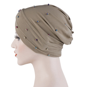 <span class=keywords><strong>Turbante</strong></span> Islámico con Cuentas, Hiyab Musulmán, Otros Sombreros, <span class=keywords><strong>Turbante</strong></span> Indio <span class=keywords><strong>de</strong></span> 3 Pliegues, <span class=keywords><strong>Turbante</strong></span> para Mujer Musulmana - Product Image 5