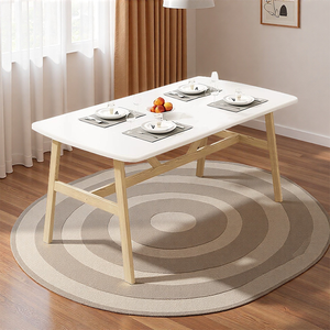 Table à manger nordique simple et moderne en <span class=keywords><strong>bois</strong></span> pour petits appartements, logements locatifs, usage commercial pour salles à manger - Product Image 1