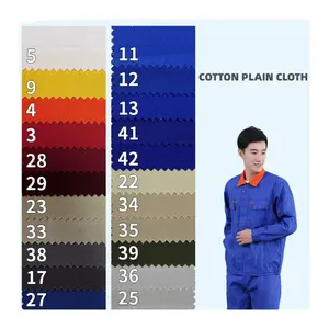 Polyester cotton twill yarn card 128*60 work clothes tooling fabric 20*16 polyester cotton cloth
