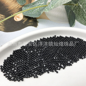 Water-Plated Non-Porous 2Mm Round Beads Gold Silver Gunmetal Black Loose <b>Plastic</b> Resin DIY Garment Studs For Clothing Shoe Hat - Product Image 5