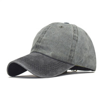 Gorra de Béisbol Vintage Lavada con Bordado de LOGO, Gorra Snapback Desgastada Estilo Papá para Hombre y Mujer