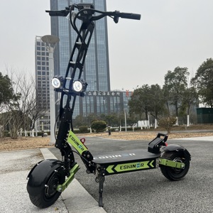Scooter Eléctrico Plegable para Adultos, Dos Ruedas, Neumático de 11 Pulgadas, Batería de Litio de 60V 30AH 40AH, Motor Dual Tipo C de 6000W - Product Image 5
