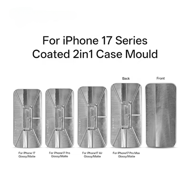 Best-selling Aluminum Silver Heat Press Jig for 17 Series 2 in 13D Sublimation Phone Case Mold 100% Perfect Fit
