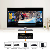 Conmutador HDMI OEM de 5 Puertos, Conmutador HDMI 5x1, 5 Entradas 1 Salida, Control Remoto IR con 3D Completo y 4Kx2K para HDTV, DVD, STB, PS4, PC