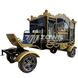 รถศพไฟฟ้าดีไซน์สร้างสรรค์ รถม้าโบราณแบบไฟฟ้าสำหรับงานศพ รถเข็นศพสำหรับขาย รถเข็นโลงศพ - Product Image 4