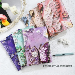 Quaderno in Pelle PU con Farfalle e Paesaggi, Design Creativo con Stampa a Colori, Formato A5, Ideale come Regalo - Product Image 2