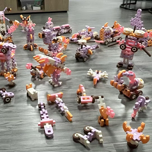 Gioco di Costruzioni AJB <span class=keywords><strong>con</strong></span> Blocchi Interconnessi e Scatola Portaoggetti, Giocattoli Educativi per l'Apprendimento e la Costruzione, Set Regalo per Bambini - Product Image 5
