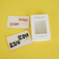 Boîte d'impression vide papier stockage emballage boîte pour presson artificiel faux ongles vernis ensemble
