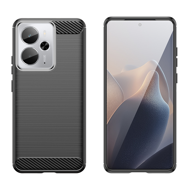 For Realme 14T 5G Case Cover OPPO Realme 14T 5G Capa Phone Bumper Back Shockproof TPU Silicone Carbon Fiber Fundas Realme 14T 5G