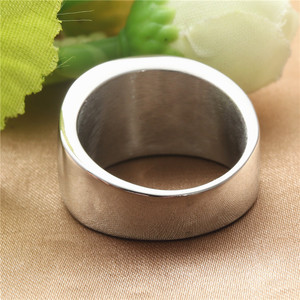 Titanium Steel Black Epoxy Resin <b>Ring</b> Geometric Unisex Fashion Jewelry Gift - Product Image 3