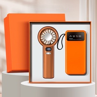 Ventilador de Mano Recargable Portátil, Banco de Energía 2 en 1, Material de Papel, Impresión UV, Logotipo Personalizado, Opciones de Color, Regalo Corporativo