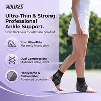 Aolikes, fabricant professionnel d'équipements de protection, support de cheville réglable unisexe, attelle de cheville pour le sport et la course à pied 7130