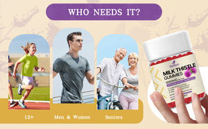 Proveedor Chino OEM, Etiqueta Privada, Gomitas de Cardo Mariano Orgánico Vegano, Antioxidante Premium, Antienvejecimiento, Aumenta el Metabolismo Energético - Product Image 5