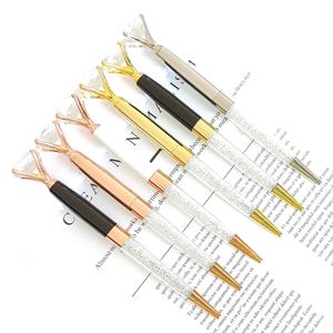 Bolígrafo de Metal Giratorio con Diamantes Grandes, Logotipo Personalizado Impreso, Bolígrafo de Cristal, Promoción, Actividad Corporativa, Regalo Empresarial, Bolígrafos - Product Image 2