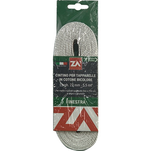 Cinghia per Tende Pesanti Appendibile 5,5 Mt Bicolore per Tende e Persiane - Product Image 1