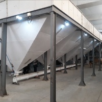 Granulés alimentaires en acier inoxydable, 50 pièces, poudre, Grain de sel en spirale convexe, Tube Horizontal, aube, vis à vis