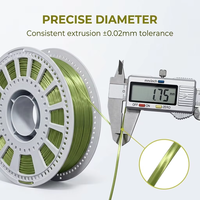 Filament PLA Soie en Gros d'Usine 1.75mm 1kg, Haute Précision pour Imprimante 3D, Sans Filamentage, Lisse et Brillant, Logo Personnalisé