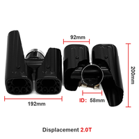 Embouts d'échappement SYPES pour Land Rover Defender 110 130 3.0T P400 90 2.0T 2020+ en acier inoxydable 304, embouts de silencieux carrés quadruple