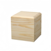 Boîte de rangement en bois de pin avec couvercle coulissant carré simple, boîte cadeau, boîte à thé, collection de porcelaine, emballage en verre