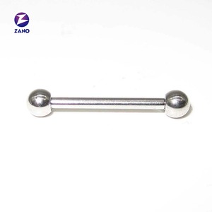 Pendiente de barra para lengua y cartílago de acero inoxidable quirúrgico 316 chapado en oro, con rosca externa, clásico infantil, regalo de boda - Product Image 5