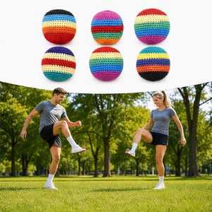 En stock: Balones de sandbag tejidos a mano, Hacky Sack, World Footbag - Product Image 3