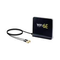Antenne WiFi 6E à gain élevé 3M 2.4G 5.8G avec connecteur RP, base magnétique 1.8M, 35dBi, VSWR 1.5, 50 Ohm, compatible Daoxiang PTX 50