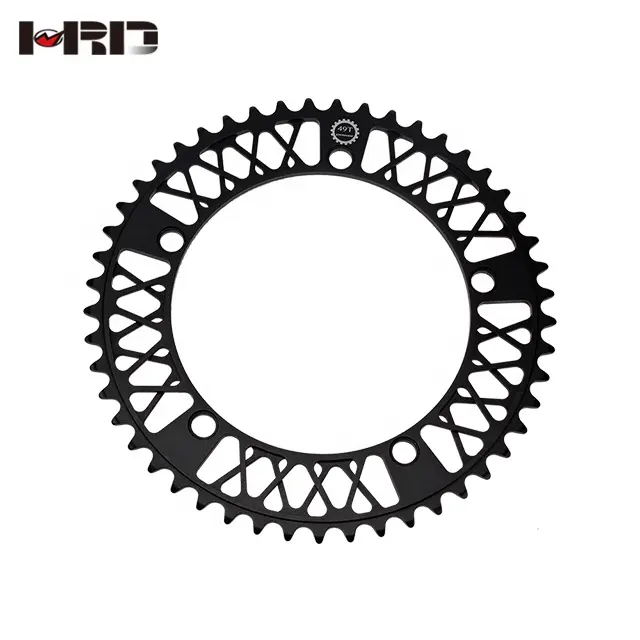 Tracking/Single/Fixie Bike Componenten Track Crankstel AS232 CNC 48-52T OEM Fietsonderdelen Zwarte Ketting ring