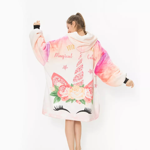 Couverture à capuche tricotée en polaire ultra douce personnalisable, sans minimum de commande - Product Image 6