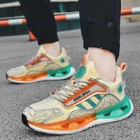 Chaussures de course unisexes de haute qualité avec logo personnalisé, tige polyvalente, semelle intermédiaire élastique en popcorn, confort optimal pour hommes
