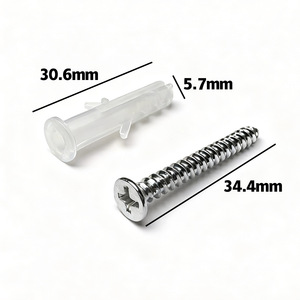 Tube d'expansion en plastique Frame Creator 30,6 mm avec vis 34,4 mm pour l'installation de cadres photo - Product Image 1