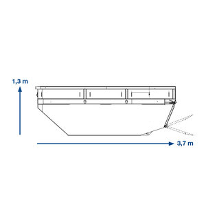 KLAPPMULDE RIFIUTI DI COSTRUZIONE CONTAMINATI – 7 m³ - Product Image 1