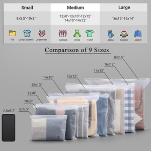 Túi Nhựa In Logo Tùy Chỉnh Nhà Máy Túi Khóa Kéo Khóa <span class=keywords><strong>Zip</strong></span> Mờ Túi Nhựa Đóng Gói Quần Áo - Product Image 6