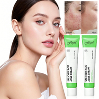 Crème anti-acné à l'acide salicylique 20g OEM ODM, formule personnalisée, contrôle du sébum, élimination de l'acné, vente en gros