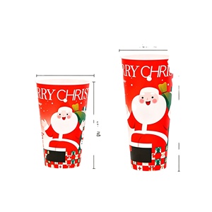 16oz 24oz Christmas IML PP Injection <b>Cups</b> with Lid 500ml 700ml Wholesale <b>Plastic</b> Milk Tea Juice Coffee <b>Cups</b> Mixed 5 Patterns - Product Image 2