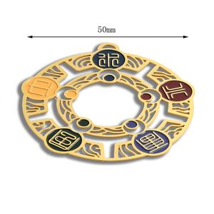 Marcapáginas de Metal de Latón Chapado en Oro Rosa, Estilo Antiguo, Personalizado por Sublimación, Proveedor Original - Product Image 3