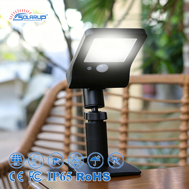 Solarup Clip Garden Solar Light No Drilling Solar Motion Sensor Light Outdoor Security Fence Activated Solar Light Lamp