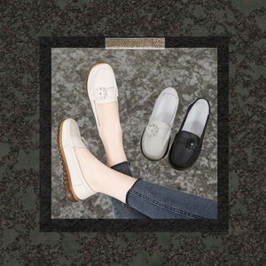 Chaussures décontractées pour femmes 2026, collection printemps, antidérapantes, semelle souple avec semelle intérieure en caoutchouc confortable, chaussures en toile tendance à enfiler - Product Image 3
