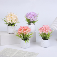 Fleurs artificielles réalistes en pot pour décoration de jardin extérieur, Nouveauté 2026, Panneau de plafond de luxe, Yiwu, Respectueux de l'environnement
