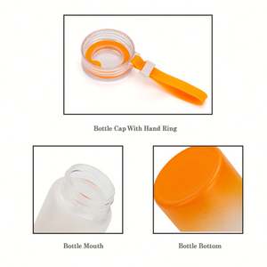 Bouteille d'eau en verre dégradé vierge de 500 ml (17 oz) pour sublimation DIY, idéale pour l'impression par transfert thermique – Expédition depuis l'entrepôt américain - Product Image 3