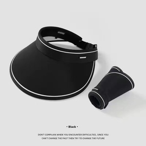 Gorra de visera de protección UV personalizada de alta calidad, bordado plano lateral, Unisex para deporte, sombrero de pesca al aire libre - Product Image 4