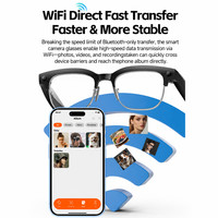 Lentes Inteligentes W630T con IA, Cámara, Audio de Oído Abierto, Asistente de Voz, Llamadas Manos Libres, Lentes Inteligentes con IA para Hombres y Mujeres, RoHS