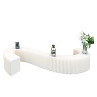 QT230076 décoration de fête de mariage pliant colonne papier de Table créatif rond mariage plinthes Dessert affichage