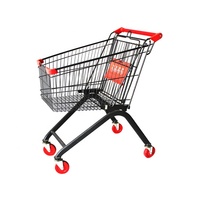 Chariot pliable en alliage d'aluminium, chariot de supermarché,