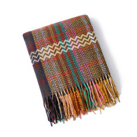 Couverture de canapé, couverture climatisée, drap de lit tissé style ethnique ondulé, serviette de canapé, nappe et couverture