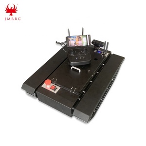 JMRRC Робот Танк TK50 <span class=keywords><strong>Smart</strong></span> <span class=keywords><strong>RC</strong></span> Роботизированный гусеничный бак дистанционный автомобиль 50 кг нагрузка резиновые гусеницы металлический бак шасси DC бесщеточный двигатель - Product Image 3