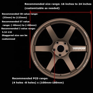 ล้อแม็กซ์ ZW Forged <span class=keywords><strong>TE37</strong></span> สไตล์ JDM คลาสสิค สีบรอนซ์ <span class=keywords><strong>5</strong></span> <span class=keywords><strong>รู</strong></span> น้ำหนักเบาพิเศษ ขนาด 17 18 19 20 นิ้ว 5x114.3 สำหรับ Toyota GR86 Subaru BRZ - Product Image 2