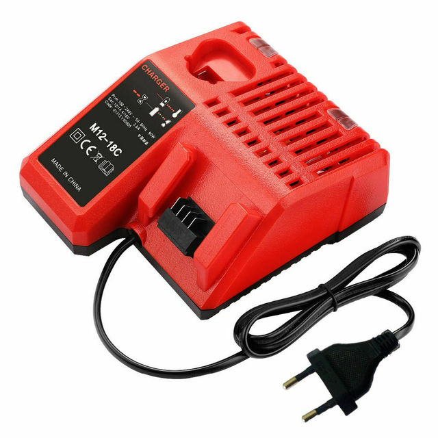 3A Fast Li-ion Battery Charger for Mil M12 M18 48-11-1815 48-11-1828 48-11-2401 48-11-2402 European Plug
