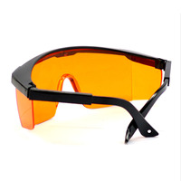 Lunettes de protection anti-UV bleues 100% UVC, réglables, EN207 en solde, 190-490 nm
